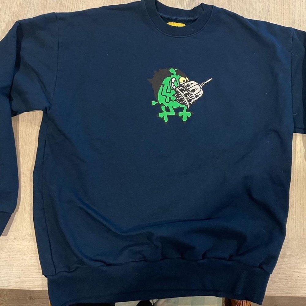 Navy Blue Graphic Men’s Sweater